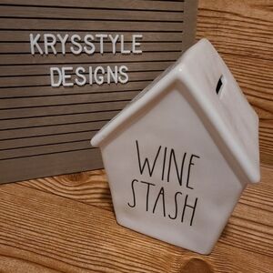 Rae Dunn Bank WINE STASH New